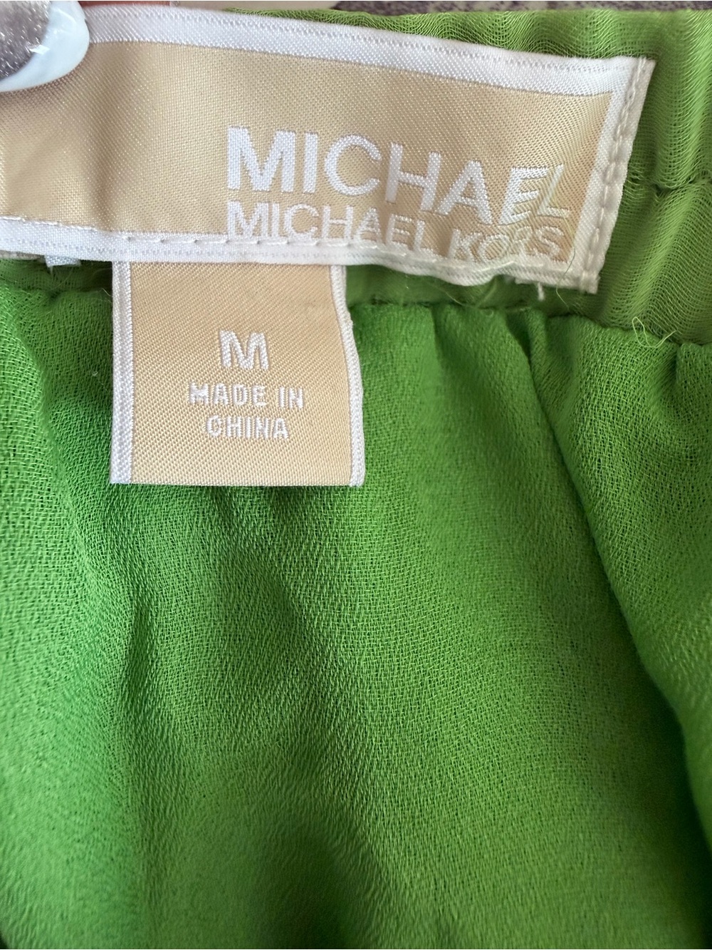 Michael Kors Lime Green Pleated Maxi Skirt , Size M - Picture 7 of 7